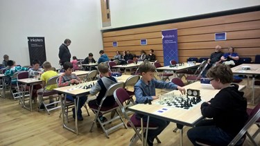 Inksters Shetland Junior Chess Championship 2015 - Players in Action